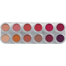Grimas Eyeshadow & Rouge Palette Matte / Szemhéjfesték & Pirosító Paletta Matt 12 x 2 gr, GEYRO-RC